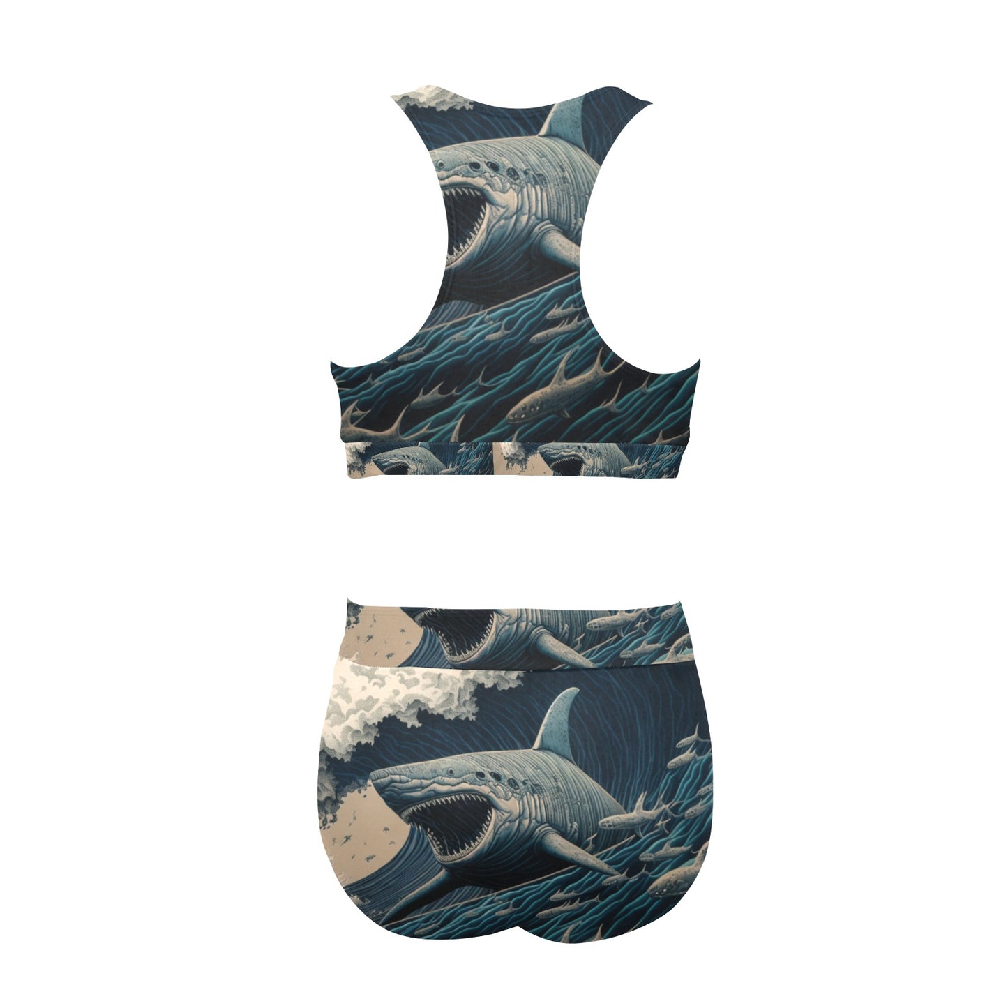 Shark´Ornado Crop Top Bikini Set