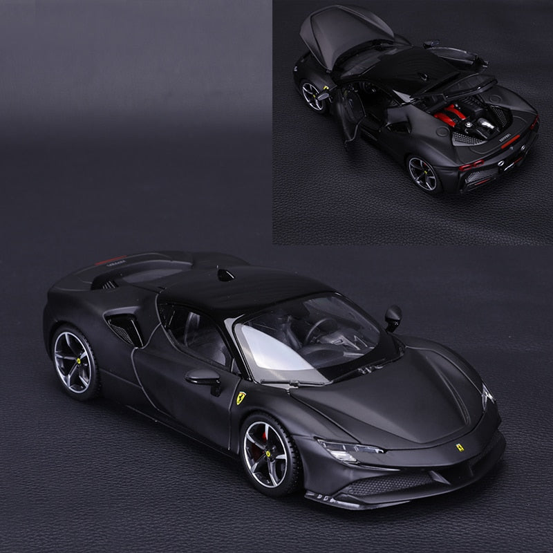 Car Model 1:24 Scale Black NEW Ferrari SF90 STRADALE