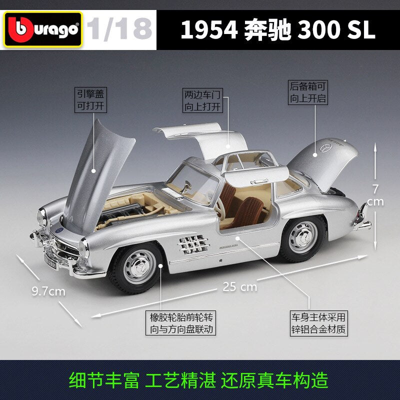 Retro Car Model Mercedes-Benz 300SL